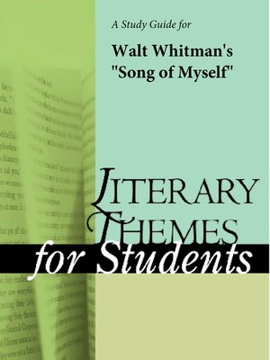 cover image of A Study Guide for Walt Whitman's "Song of Myself"